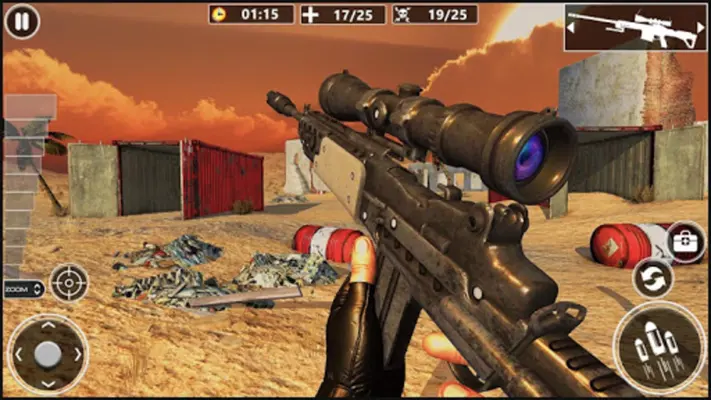 Desert Sniper Shooting android App screenshot 1