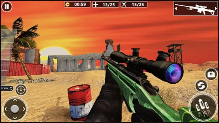 Desert Sniper Shooting android App screenshot 2